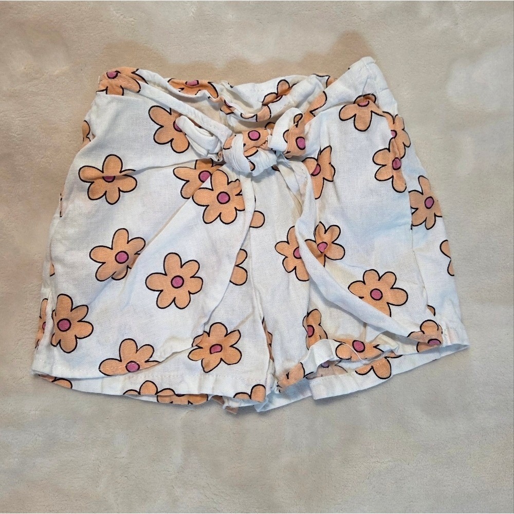 4T Spring‎ Floral Linen Blend Two Piece Top & Shorts Set - Picture 6 of 8